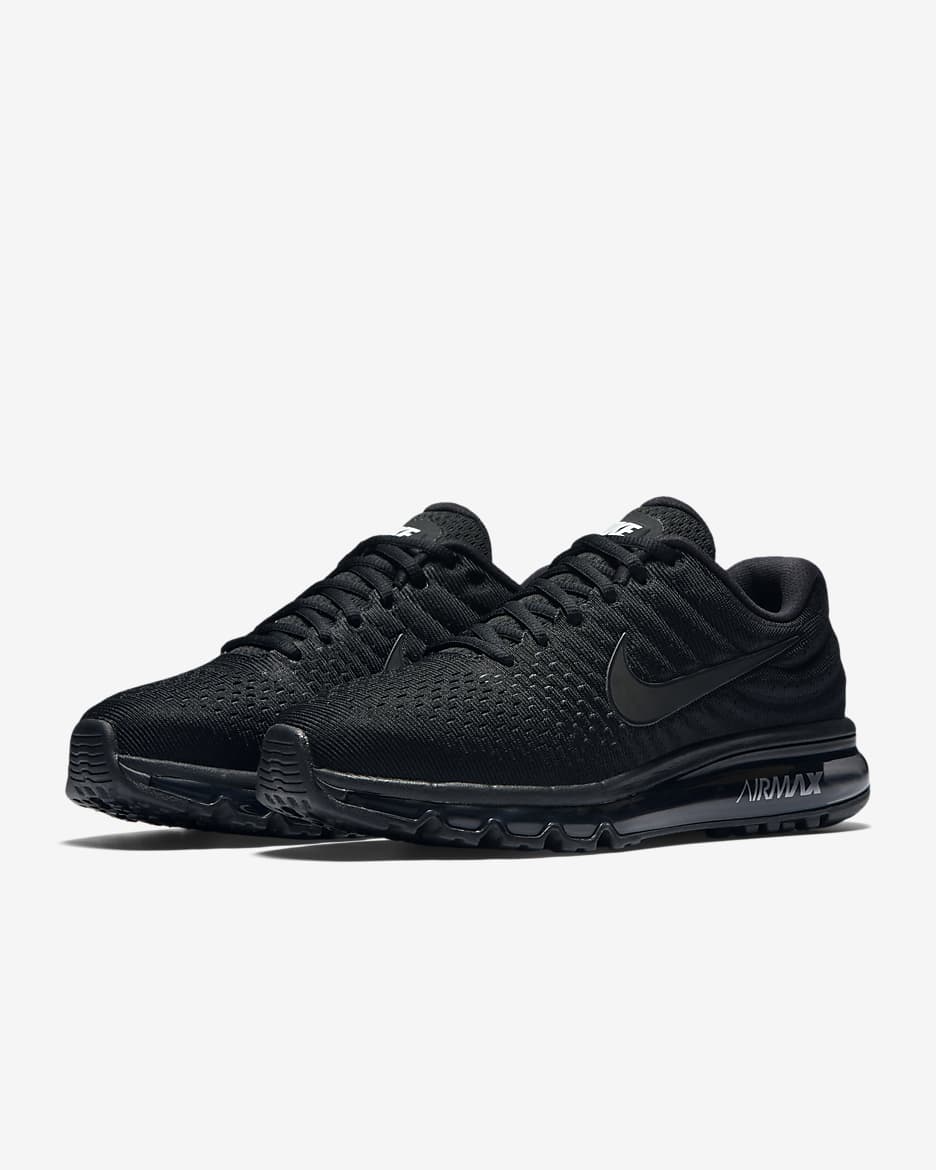 Black nike air max running shoes hotsell